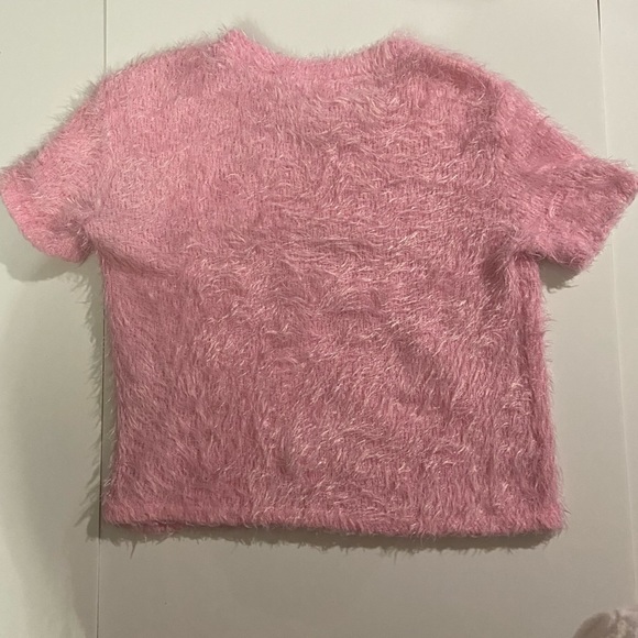Zara pink fuzzy top size S barley worn - Picture 3 of 6